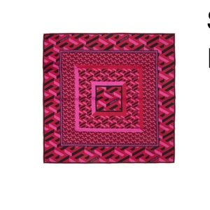 Brand New Authentic Versace Pink & Red ‘La Greca’ Scarf